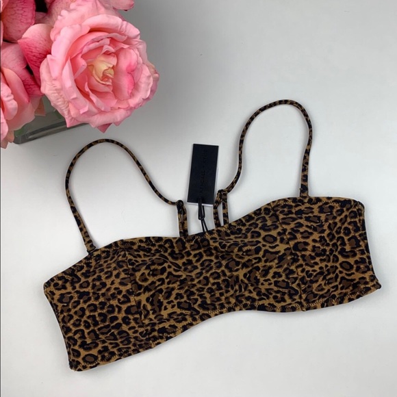 NWT Hottt π₯ Kendall and Kylie Leopard Bandeau Bikini πΈπππ΄ - Picture 9 of 11